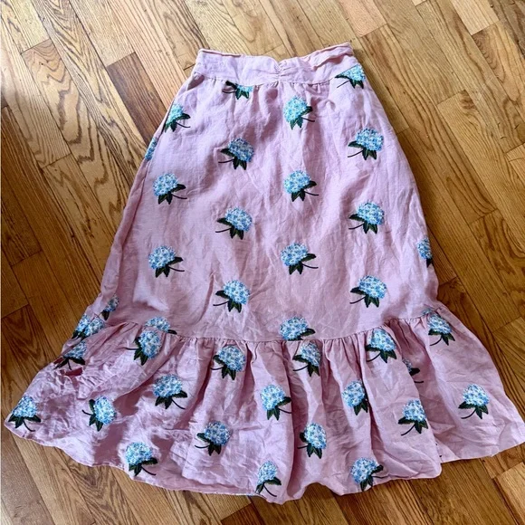 🌸 Kiel James Patrick Hydrangea Skirt – Rare – Size 12 – NWT (Flaw) 🌸 - Picture 2 of 5